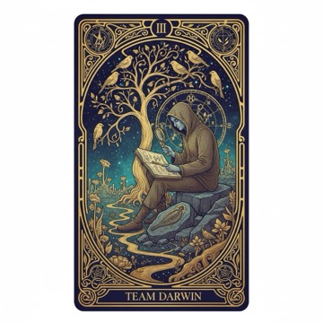 Team Darwin tarot card