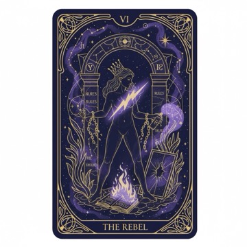 The Rebel tarot card